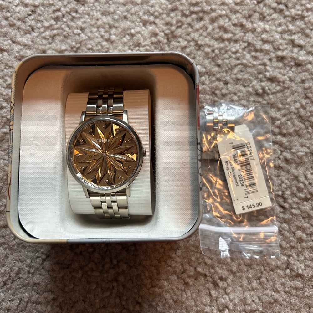 Fossil Vintage Muse Watch in champagne stainless steel